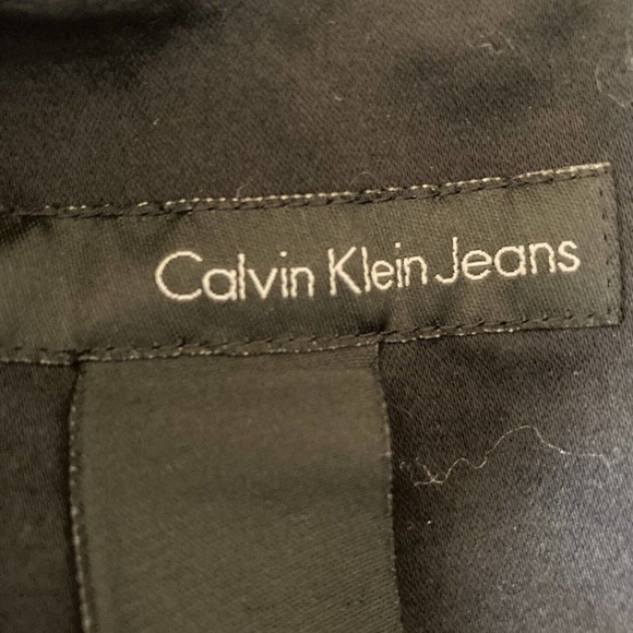 Calvin Klein Blazer Womens Medium Single Breasted Black Jacket Pockets - Picture 6 of 9